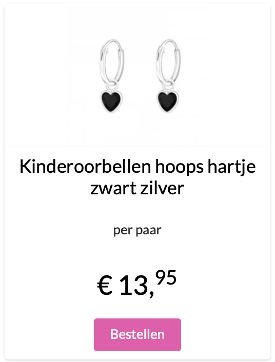 Kinderoorbellen met hangertje
