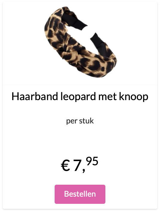 Leopard haarband