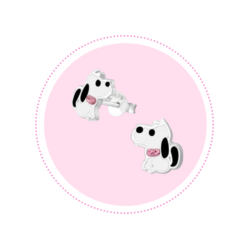 Oorbellen met een hondje