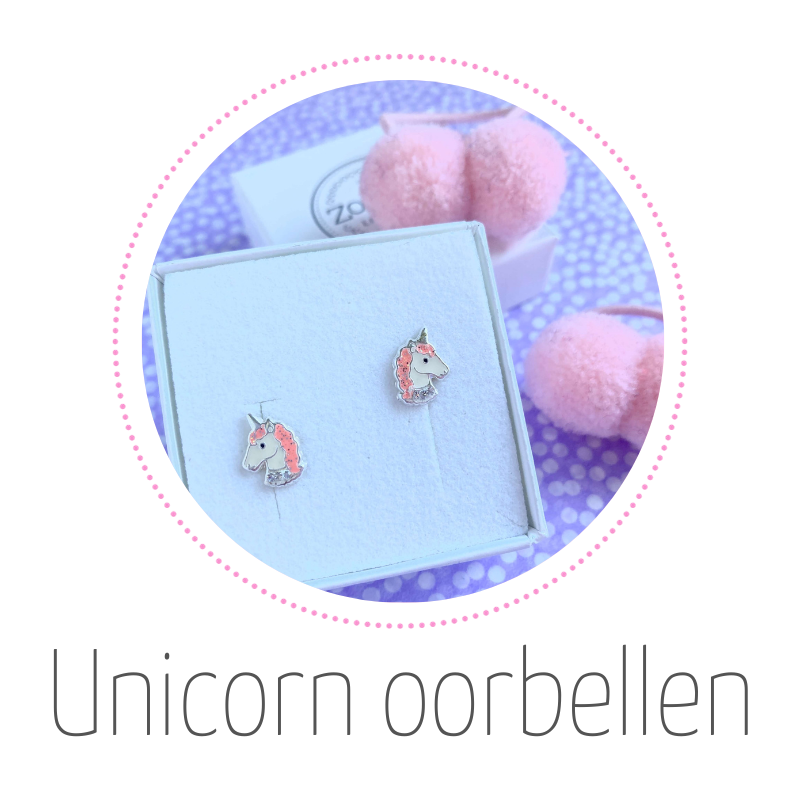 Unicorn oorbellen voor kinderen