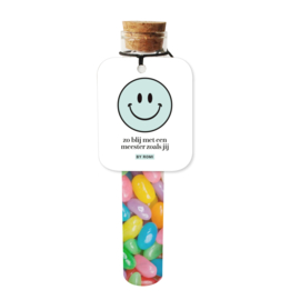 Meester / Wensbuisje met jelly beans / Zo blij met een meester zoals jij / Smiley