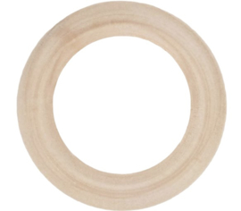 Houten (Bijt)ring Naturel - 40 mm