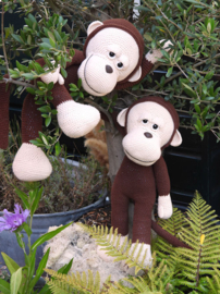 Haakpakket: XXL Funny Monkey Basic Browny (Staand of Zittend)