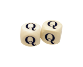 Houten Letterkraal - Q