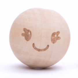 Houten Kraal 20 mm - Smiley