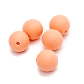 Durable Siliconen Kralen 12 mm - 211 Peach (5 stuks)