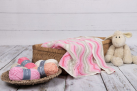 Haakpakket: Baby Ripple Blanket - Pink