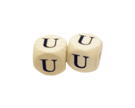 Houten Letterkraal - U