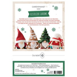 NIEUW! Feestelijke Gnooms haken - Garenpakket: Kerst  Gnooms