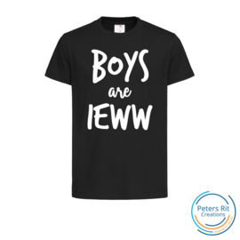 Kinder T-shirt korte mouwen | BOYS ARE IEWW