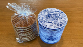 Stroopwafel blikje VIER JAARGETIJDEN