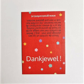 Dankjewel! | Rood