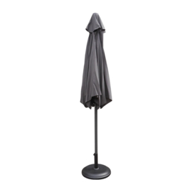 Parasol Ø 300CM + Voet 50L Plastic  Antraciet + LED Verlichting