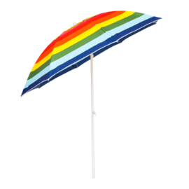 Parasol met Knik Ø 180CM Regenboog + Grondboor