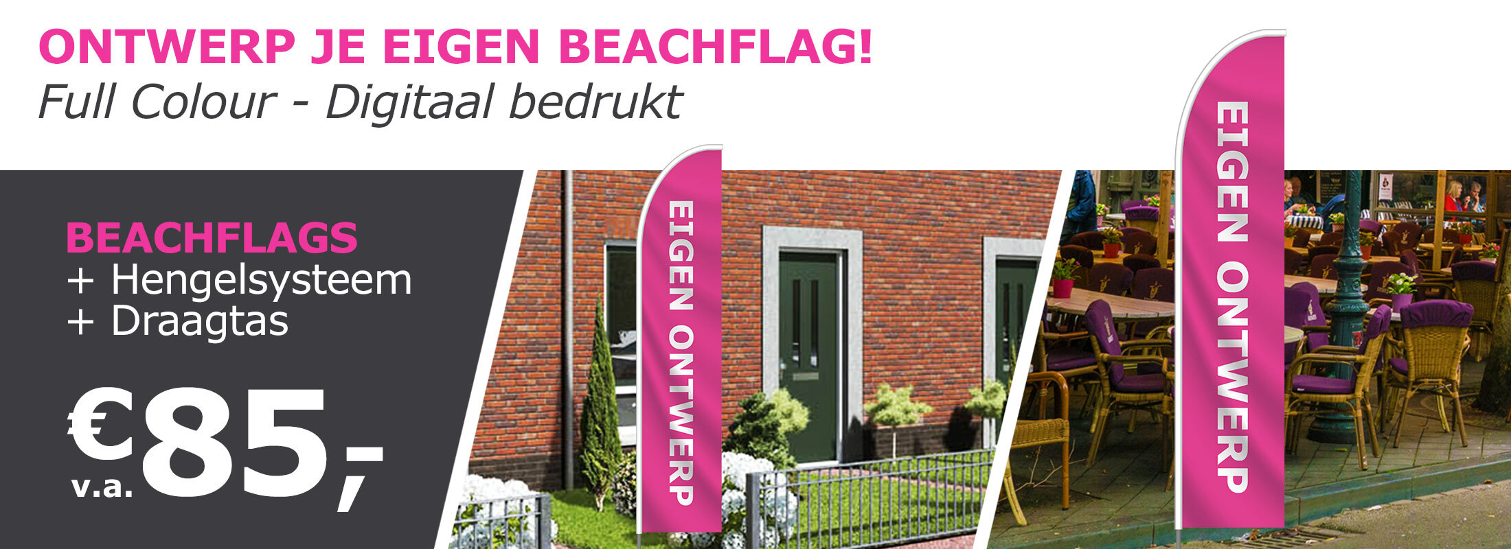 Beachflags (eigen ontwerp)