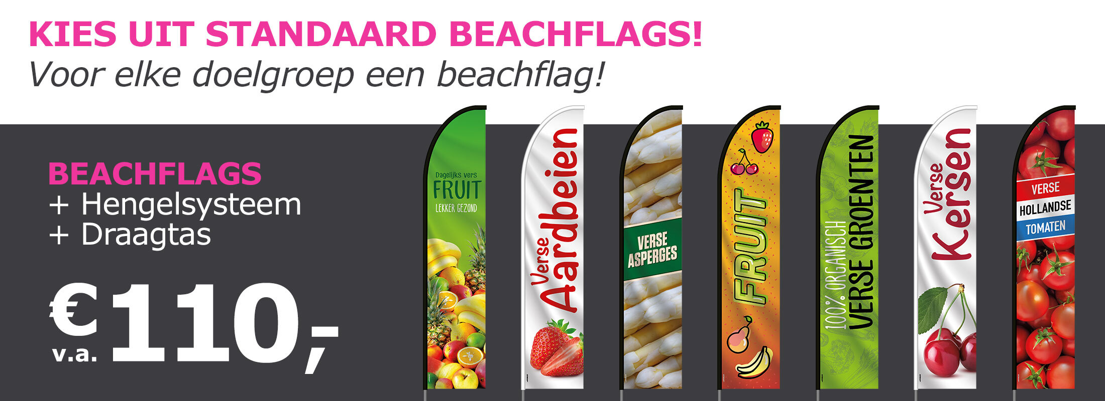 Beachflags (standaard) Groenteboer
