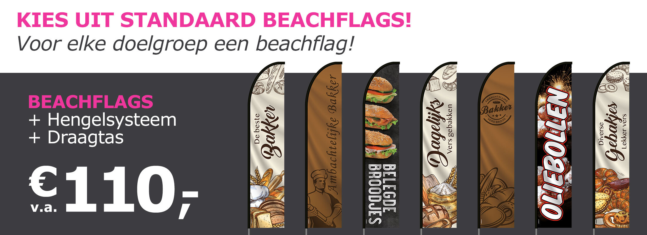 Beachflags (standaard) Bakkerij