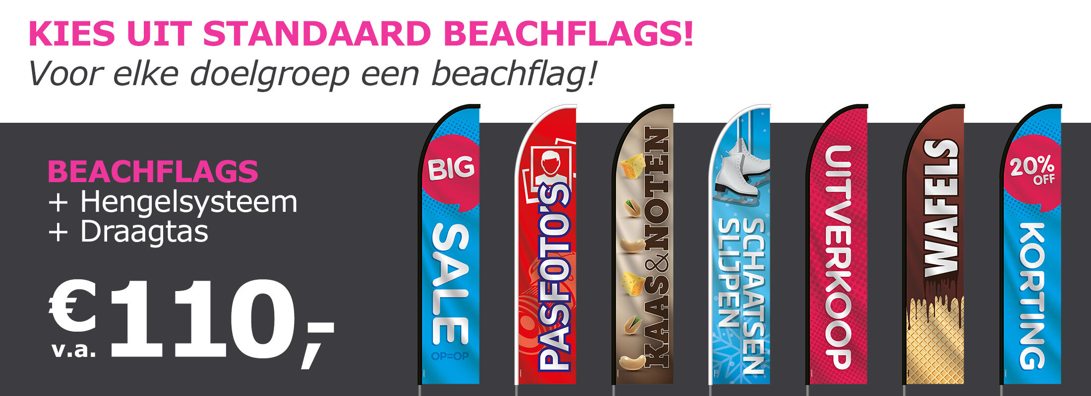 Beachflags (standaard) Winkelier