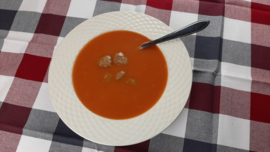 Tomaten Crèmesoep met Gehaktballetjes