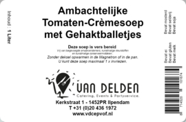 Tomaten Crèmesoep met Gehaktballetjes