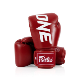 ONE Championship x Fairtex Bokshandschoenen - Leer - Rood