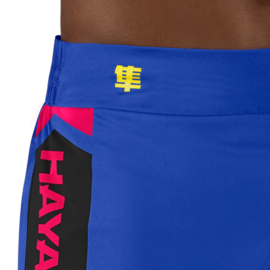 Hayabusa Icon Kickboxing Shorts - blue / yellow
