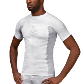 Hayabusa Arrow Ranked Short Sleeve Rashguard - White