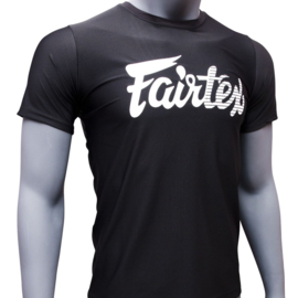 Fairtex Signature Tee - 4 way stretch - black