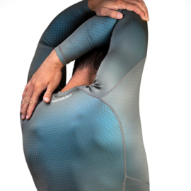 Hayabusa Fusion Rashguard - Gray / Aqua blue