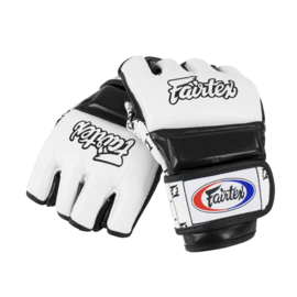 Fairtex Super Sparring Handschoenen - Leer - Wit/Zwart