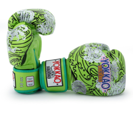 Yokkao - Limited Edition - Hawaii Boxing Gloves - Leather - Lime Zest