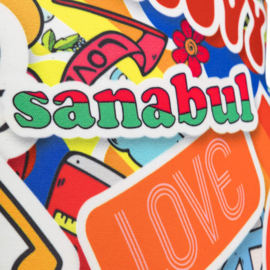 Sanabul Sticker Bomb Bokshandschoenen voor kinderen - 70's