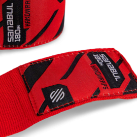 Sanabul Elastic Professional Handwraps - 4,5 m - red