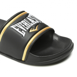 Everlast Side Slippers - women's sizes - black/gold