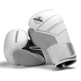 Hayabusa S4 Leather Boxing Gloves - White