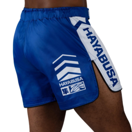 Hayabusa Icon Mid-Length Fight Shorts - Blue / White