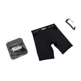 Fairtex Compression Shorts with Athletic Cup Groinguard - black