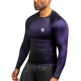 Hayabusa Fusion Long Sleeve Rashguard - zwart/paars