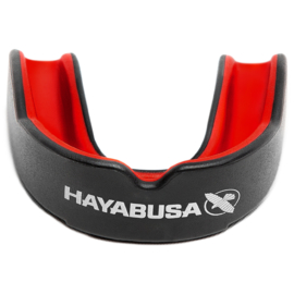 Hayabusa Combat Mouthguard - Zwart/Rood - Adult