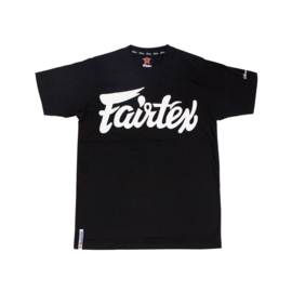 Fairtex TS7 Fairtex Script T-Shirt - Zwart - opdruk wit