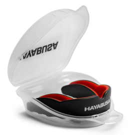 Hayabusa Combat Mouthguard - Zwart/Rood - Adult