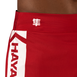 Hayabusa Icon Kickboxing Shorts - rood / wit