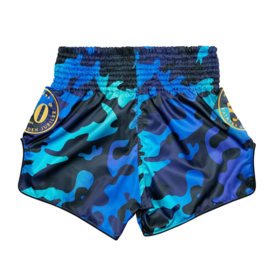 Fairtex Muay Thai Shorts - Golden Jubilee Luster - Blue