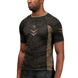 Hayabusa Arrow Ranked Short Sleeve Rashguard - Brown