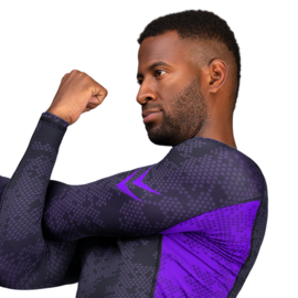 Hayabusa Arrow Ranked Long Sleeve Rashguard - Paars