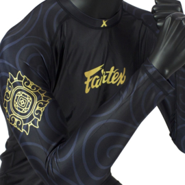 Fairtex Pro Long Sleeves Rashguard - Ninlapat - black/gold