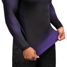 Hayabusa Fusion Long Sleeve Rashguard - zwart/paars