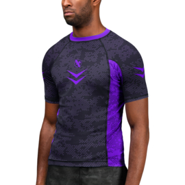 Hayabusa Arrow Ranked Short Sleeve Rashguard - Purple