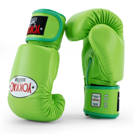 Yokkao Matrix Bokshandschoenen - Leer - Lime Zest