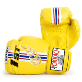 Yokkao - Limited Edition - First At The Race Bokshandschoenen - Echt Leer - Geel